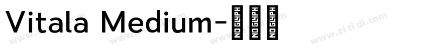 Vitala Medium字体转换